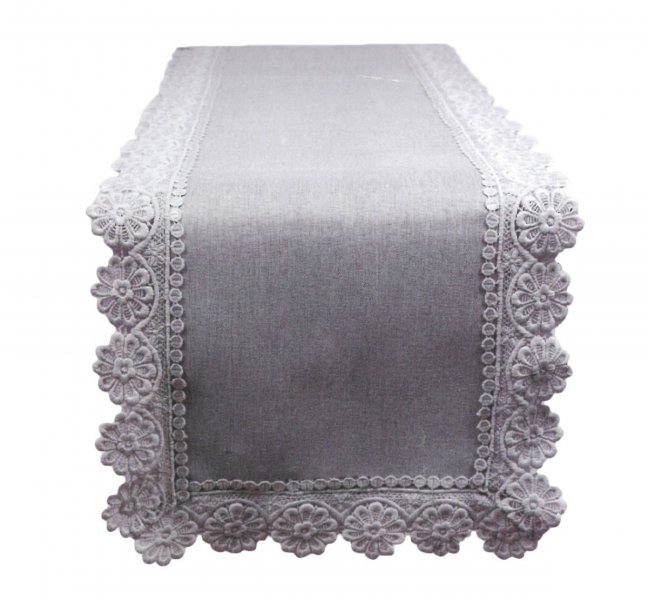 Obrus gipiurowy Brava 40x140 100% poliester wz. 1802 szary