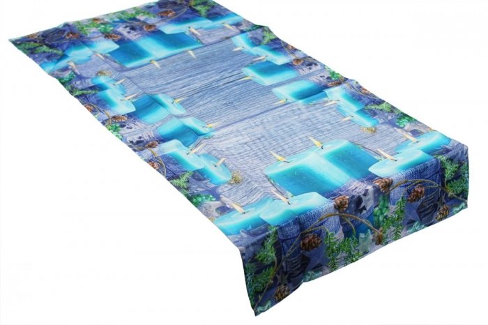 Świąteczny Ozdobny obrus MILANO wz. 478 rozmiar 50x100cm