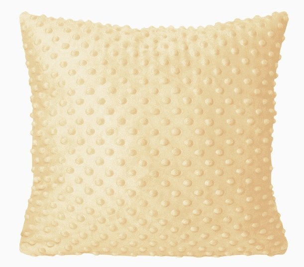 Poszewka MINKY rozmiar 40x40 wz. krem