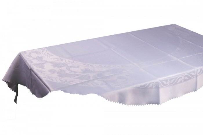 Obrus dwustronny plamoodporny Belissa 3003 170 koło Jedeka Kolor: Biały