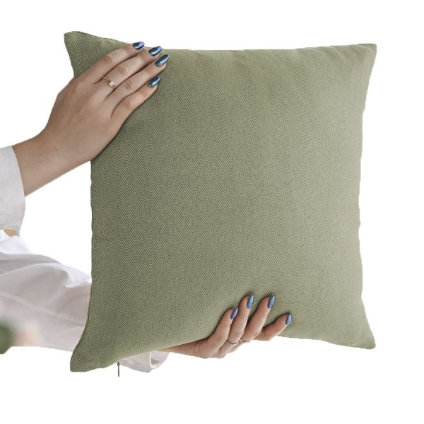 Poszewka dekoracyjna JODEŁKA 40x40 wz. 364 szarozielony