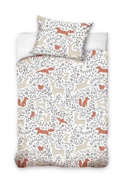 Pościel dziecięca bawełniana do łóżeczka 90x120 wz. NL211014-17