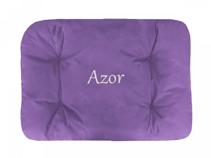 Legowisko Z IMIENIEM TWOJEGO PSA 100x60 cm - wrzosowy