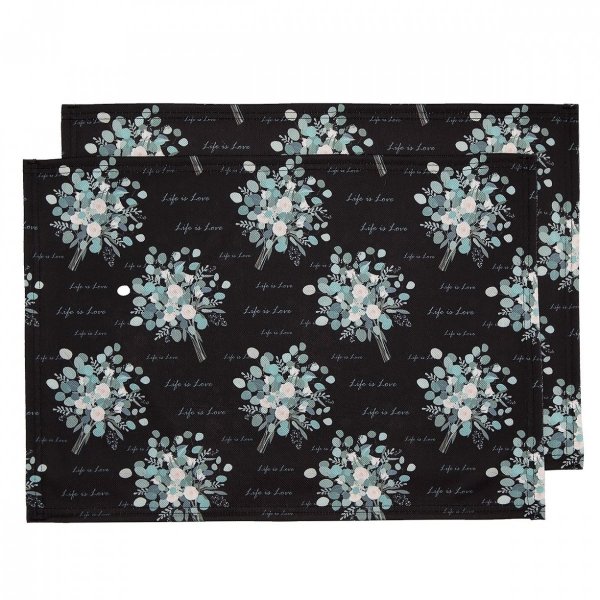 Podkładki stołowe 2szt. rozmiar 35x50 Kwiaty wz. MF-121