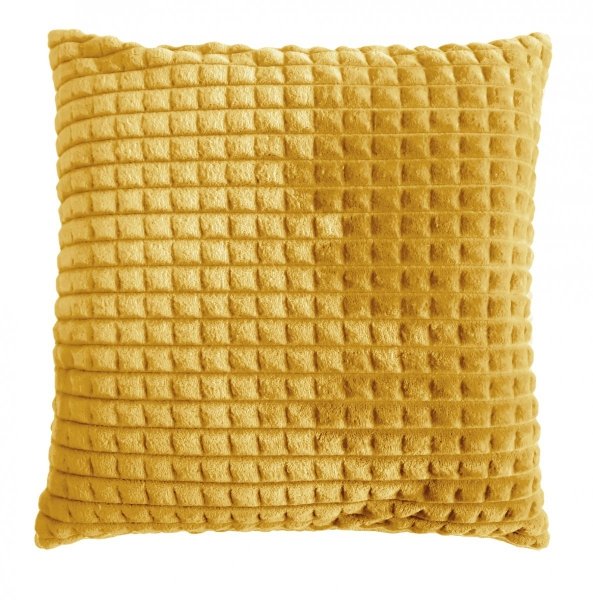 Poszewka MINKY KRATKA rozmiar 40x40 wz. cappuccino