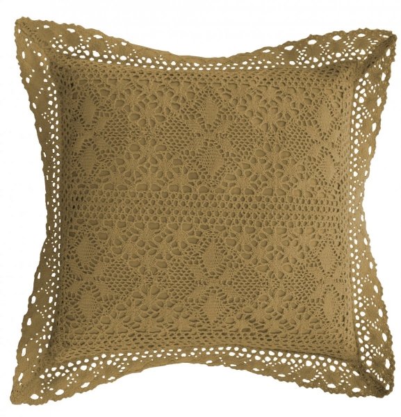 Poszewka dekoracyjna na poduszkę 40x40 wz. JAGNA 1477 złota