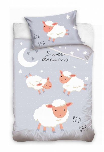 Pościel dziecięca bawełniana do łóżeczka 90x120 wz. BABY224007-17