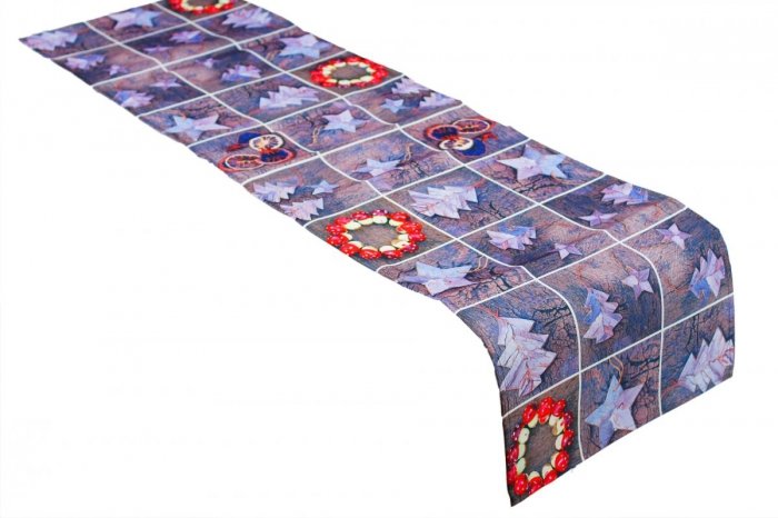 Świąteczny Ozdobny obrus MILANO wz. 560 rozmiar 40x140