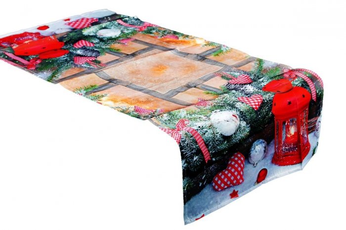 Świąteczny Ozdobny obrus MILANO wz. 562 rozmiar 50x100