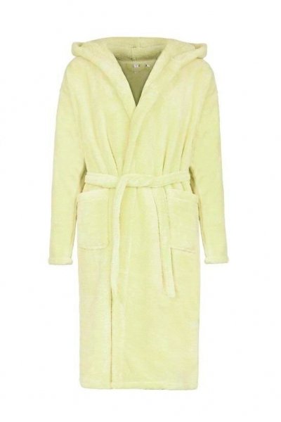 Szlafrok Wellsoft z kapturem Unisex rozmiar L/XL kolor - Kremowy