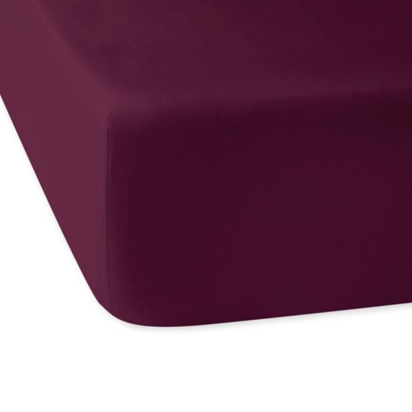 Prześcieradło satynowe z gumką 220x200 - FIOLETOWY