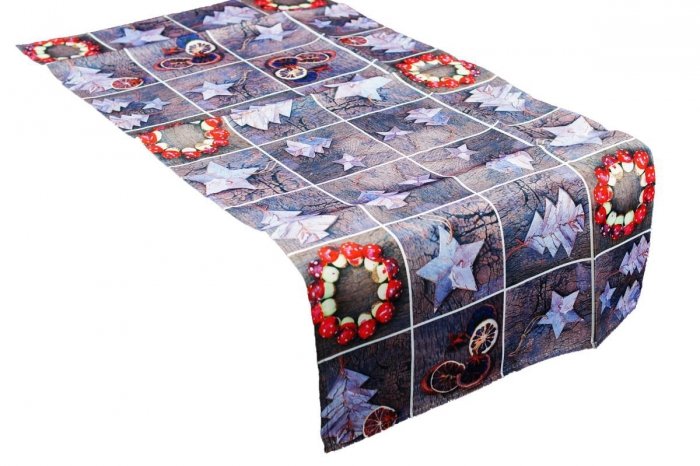 Świąteczny Ozdobny obrus MILANO wz. 560 rozmiar 50x100