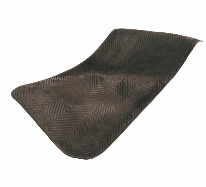 Miękka narzuta pikowana 100% mikrofibra na fotel 70x160 wz. NNW-3305 gorzka czekolada