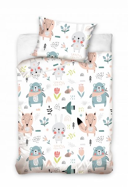 Pościel dziecięca bawełniana do łóżeczka 100x135 wz. 5Y39AQ
