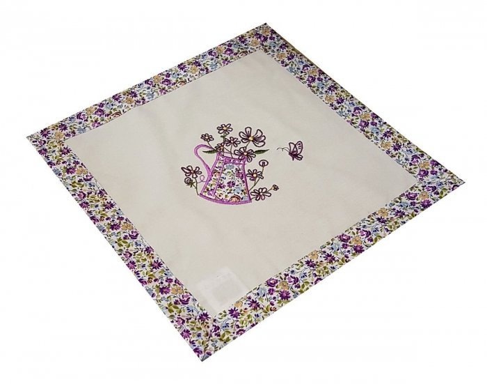 Obrus NATURA - Miłka 737 rozmiar: 35x35 kolor: biały