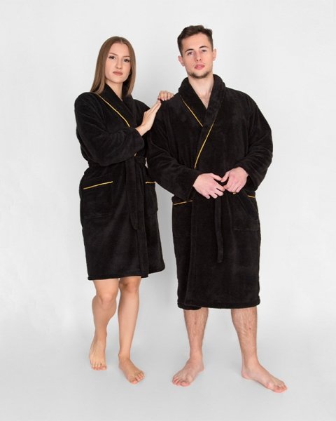 Szlafrok Imperial Unisex Czarny S/M 300 g/m2