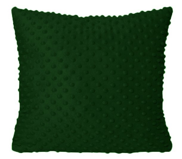 Poszewka MINKY rozmiar 40x40 wz. 49 zieleń butelkowa