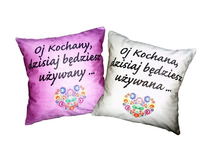 Dwustronna Poszewka prezentowa na poduszkę 40x40 wz. 81 Jedeka