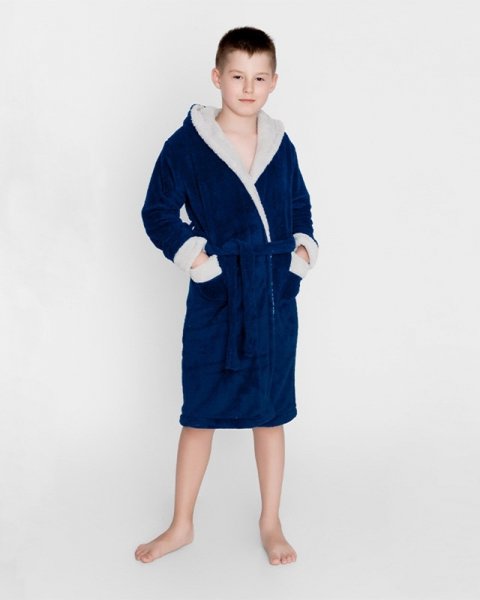 Szlafrok Wellsoft Junior Granat 122-128 cm 300 g/m2