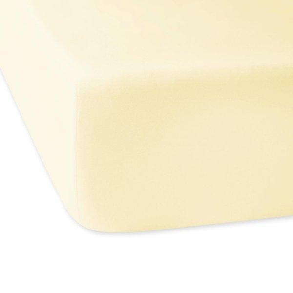 Prześcieradło satynowe z gumką 180x200 l - kolor kremowy