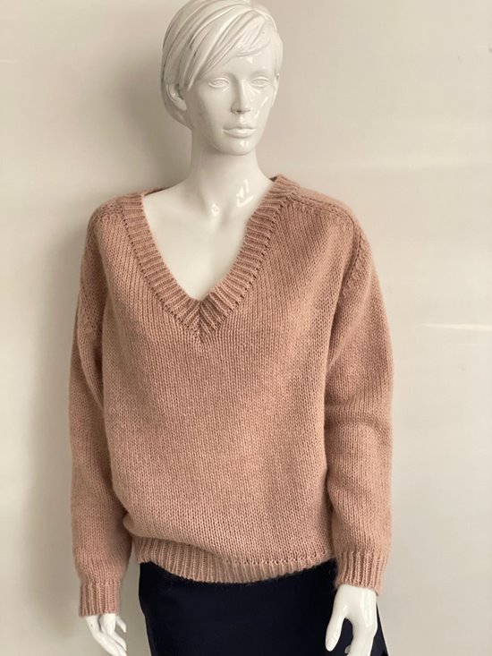 Sweter Pudrowy Róż One Size