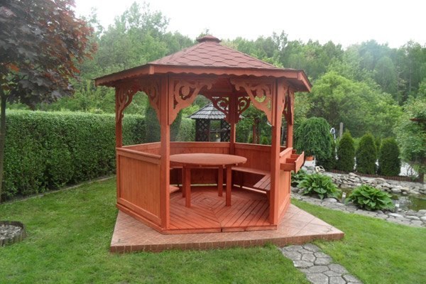 Altana 19 Drewniana 5 m Fuksja