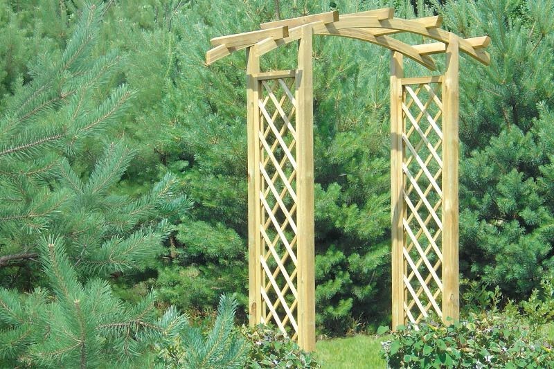 Pergola Szpaler z kratką 230 x 180 x 65 cm - słupek 7x7 cm