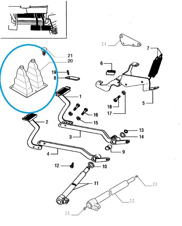 Osłona pedału hamulca New Holland CASE 5094994 CNH