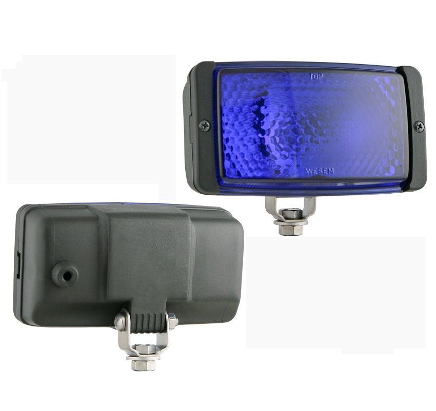 Lampa sygnalizacyjna niebieska 138x78 LPR5.32629 Wesem