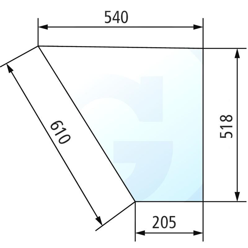 Szyba drzwi dolna Fendt Farmer 178810111140