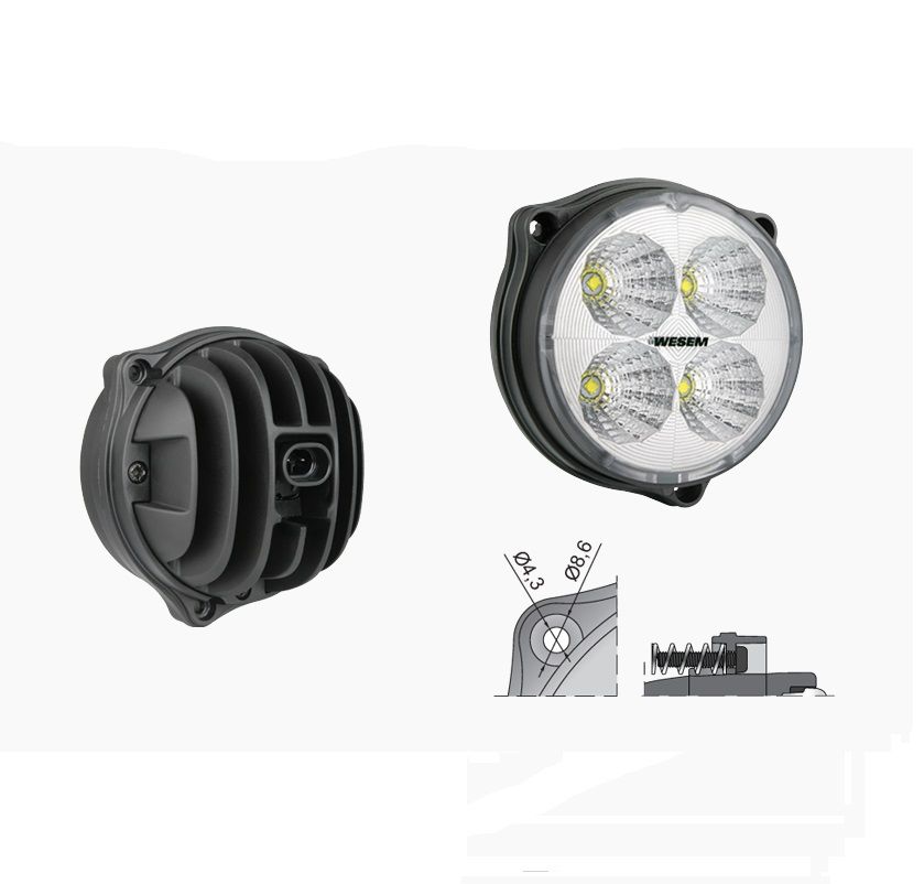 Lampa robocza LED 58° 1500lm AMP SuperSeal 2P Cap CRC5D.51628 Wesem