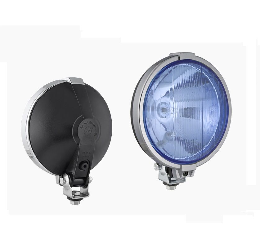 Refl.drogowy błękit z pozycją fi190+przew.0.15m,ramka chrom.,uchwyt M10, UNW Wesem