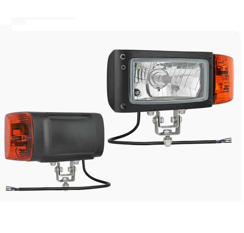 Reflektor przedni typu H4 z uchwytem omega i przewodem lewy REPR2.42730 Wesem