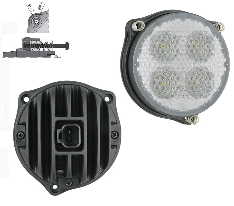 Lampa robocza LED 58° 1500lm Deutsch DT04-2P CRC5F.52023 Wesem