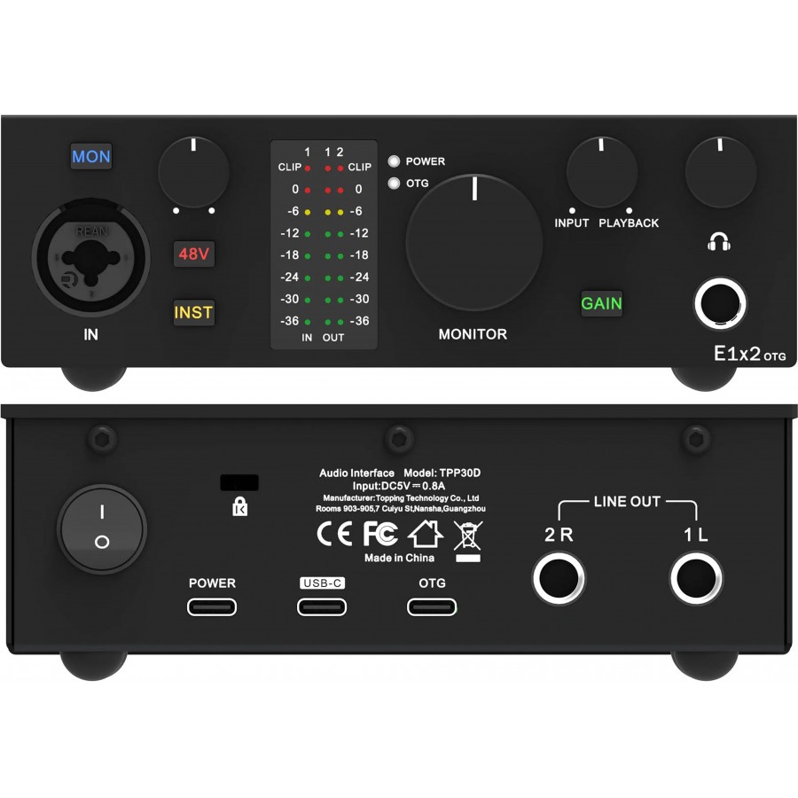 Interfejs audio topping e1x2 otg