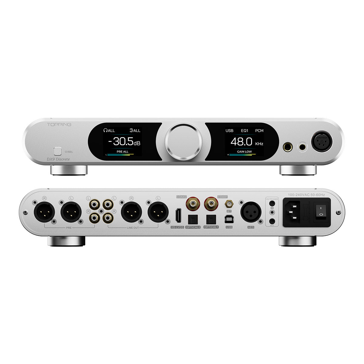 Topping dx9 discrete fully balanced 1-bit dac & headphone amplifier