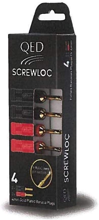 Qed screwloc 4mm banana plugs