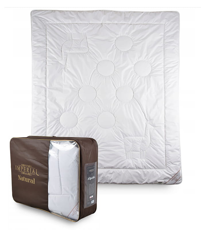 Kołdra wełniana Alpaka 160x200 IMPERIAL ciepła ekskluzywna wełna z Alpaki