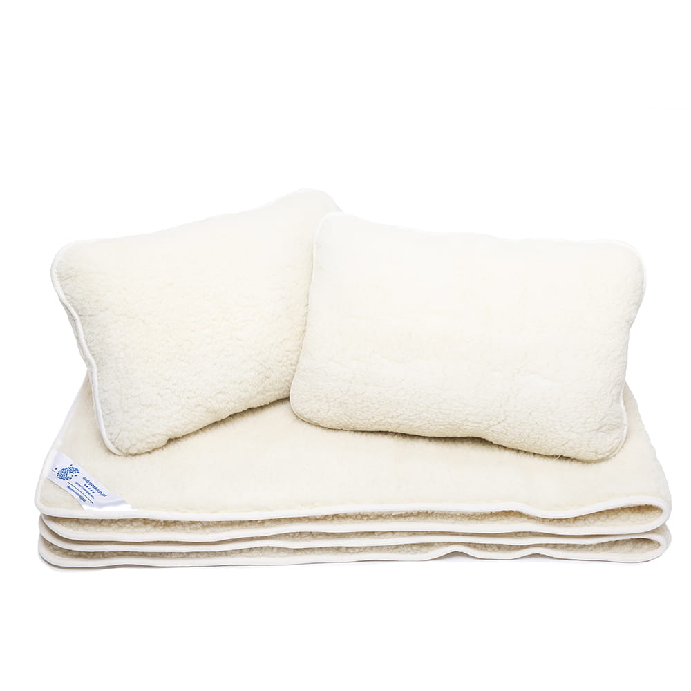 Pościel wełniana merynos tumbler angello (kołdra 200x220, 2x poduszka 40x60) (+-5cm)