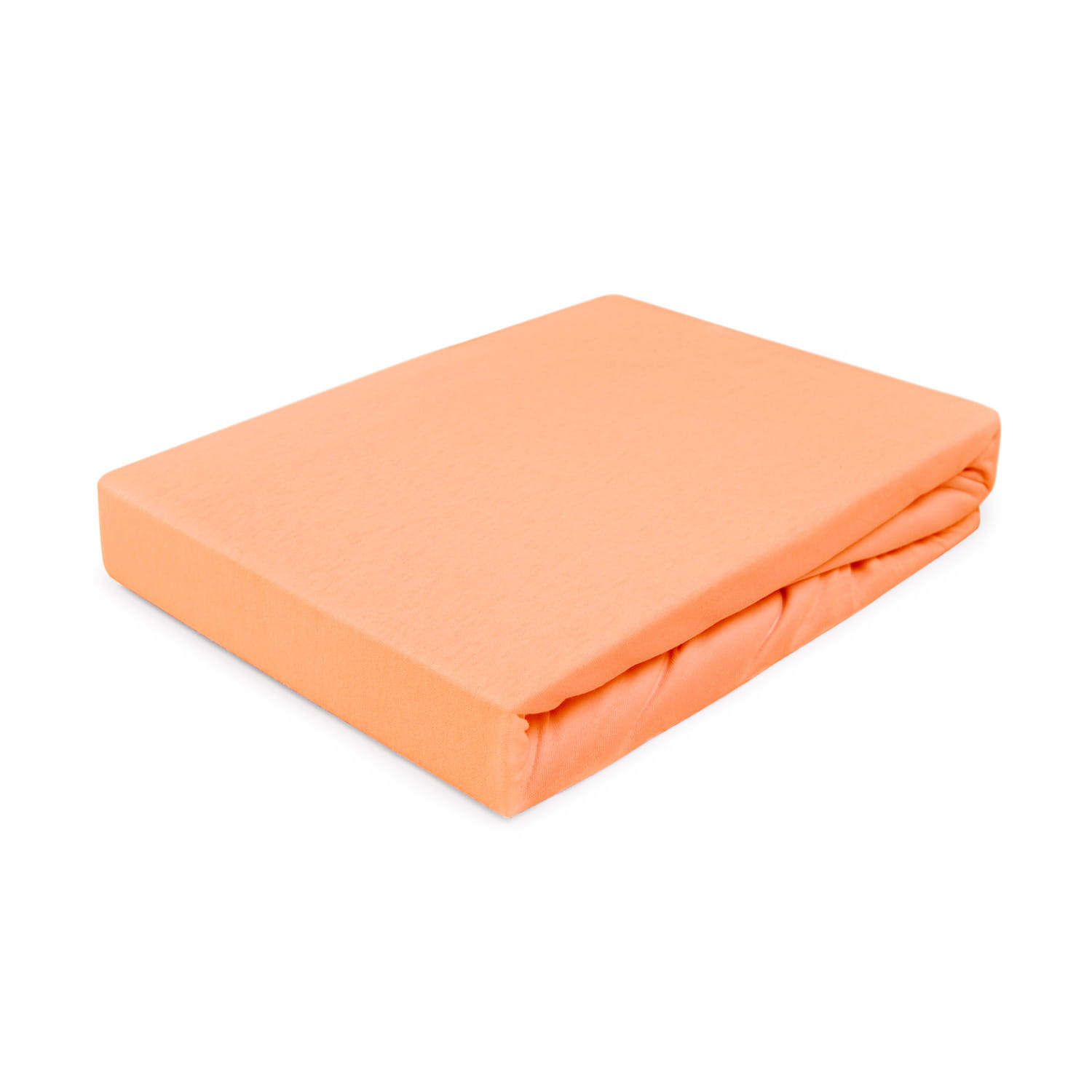 Prześcieradło z gumką 200x220 jersey 100% BAWEŁNA kolor łosoś