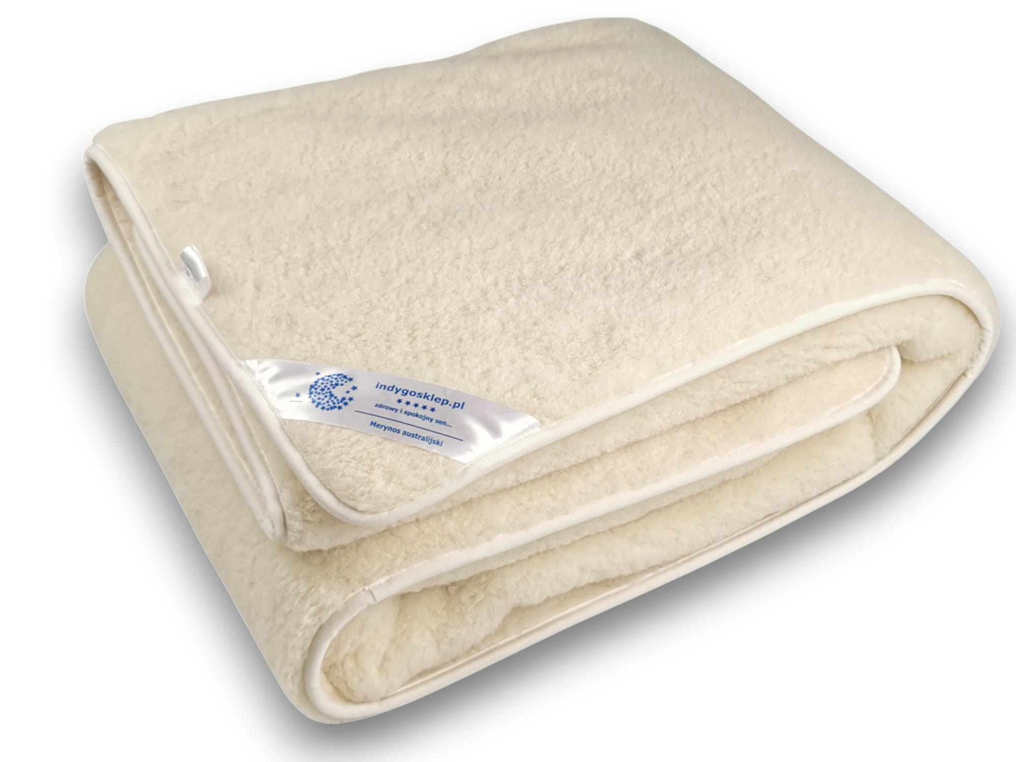 Kołdra wełniana merynos australijski ecru 200x220 (+-5cm)