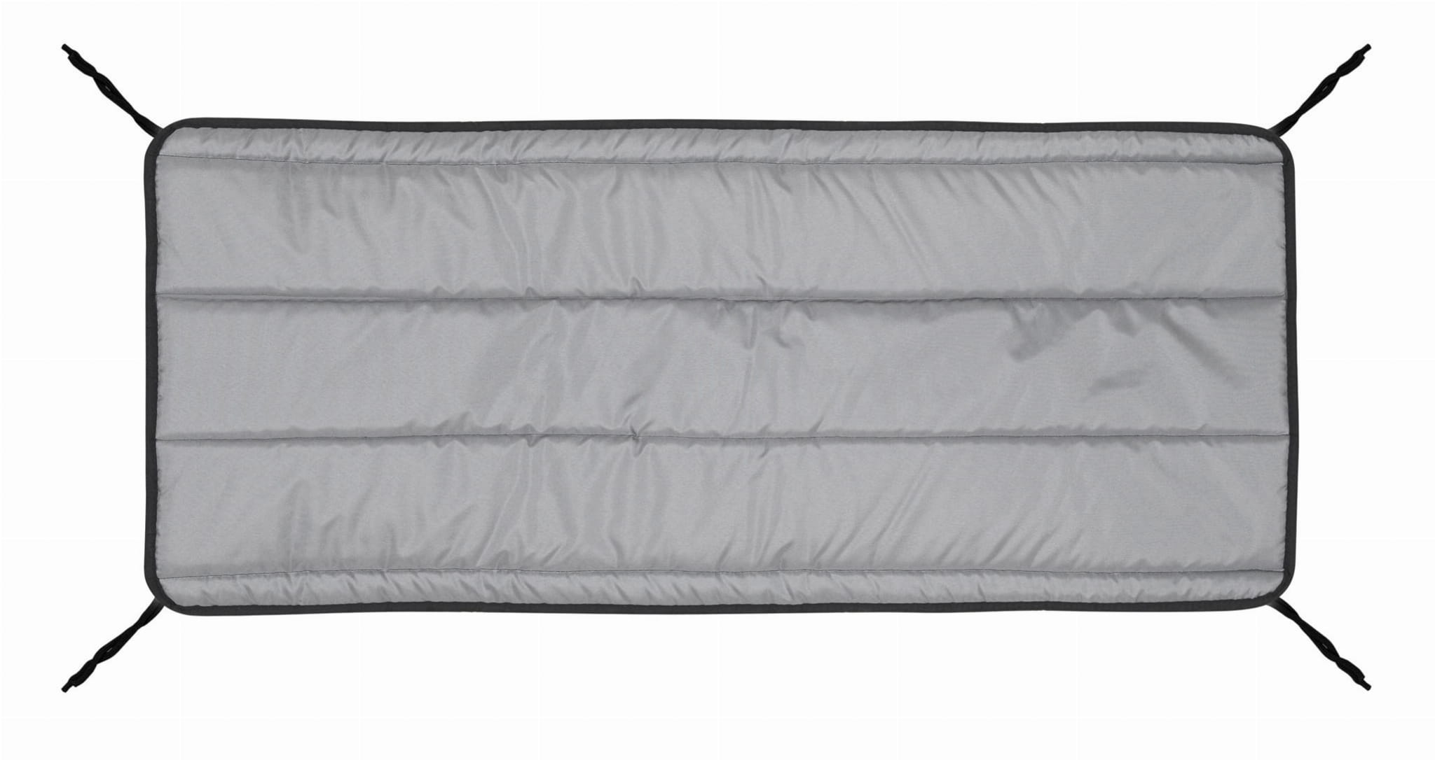 Poduszka pikowana z pianki 180x50 cm ciemnoszara