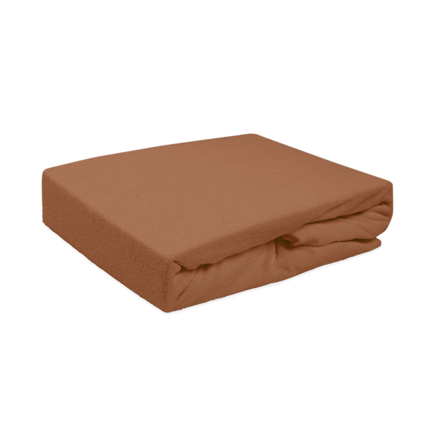 Prześcieradło frotte z gumką 160x200 czekolada