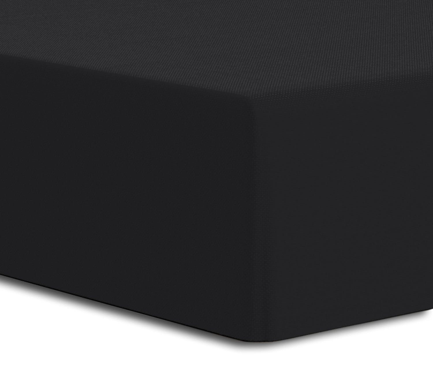 Prześcieradło z gumką 160x200 GRUBY JERSEY kolor czarny wysokie 25cm