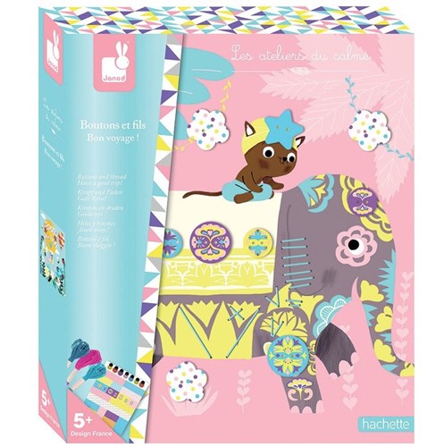 Janod Zestaw kreatywny Guziki i pętelki Podróż