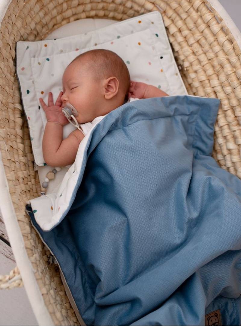 Kocyk dziecięcy Velvet Jeans - 100% bawełna, 50x70 cm