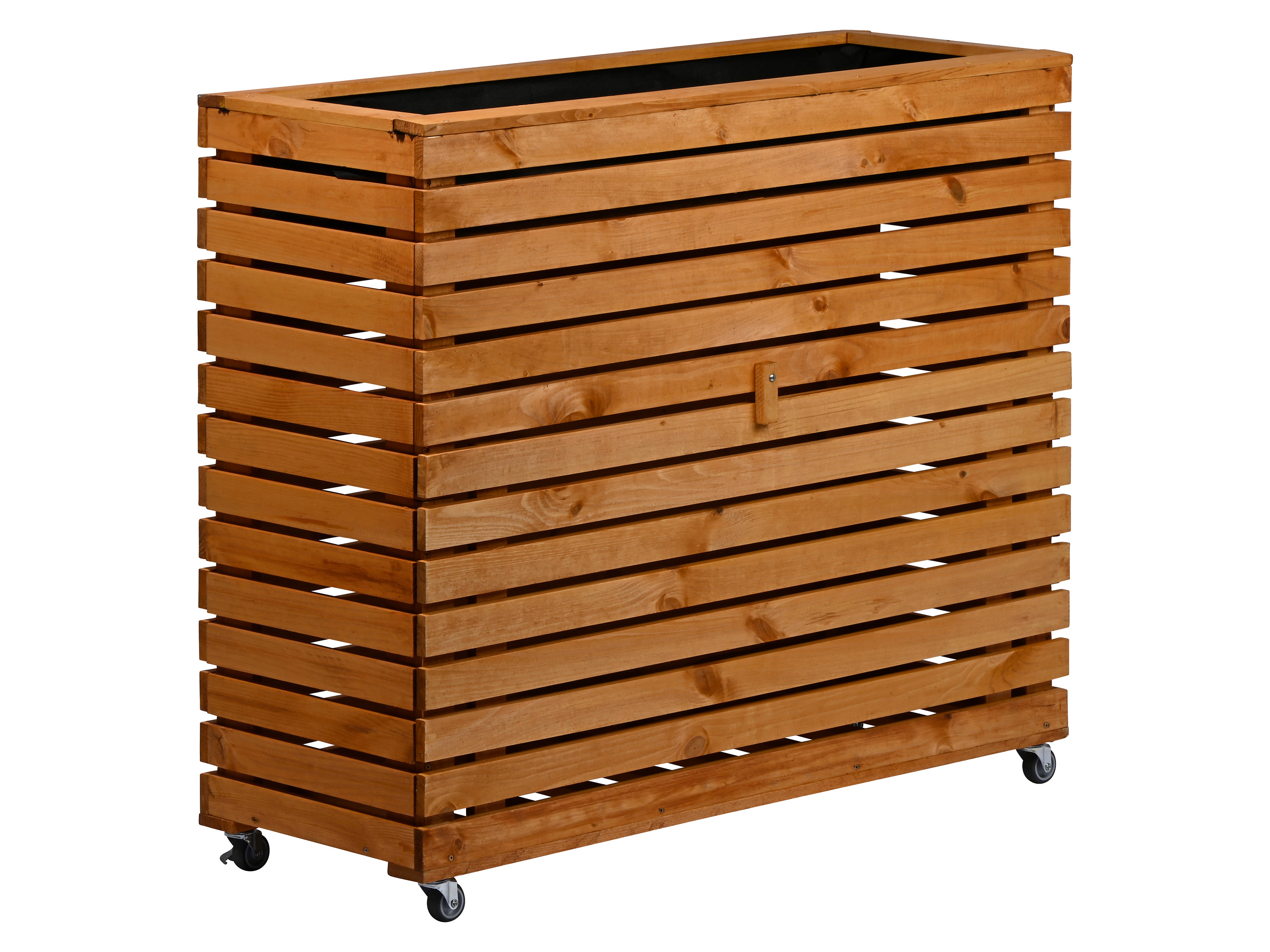 dobar Grządka podwyższona "Rolla" drewniana, ze schowkiem Brązowy, XL