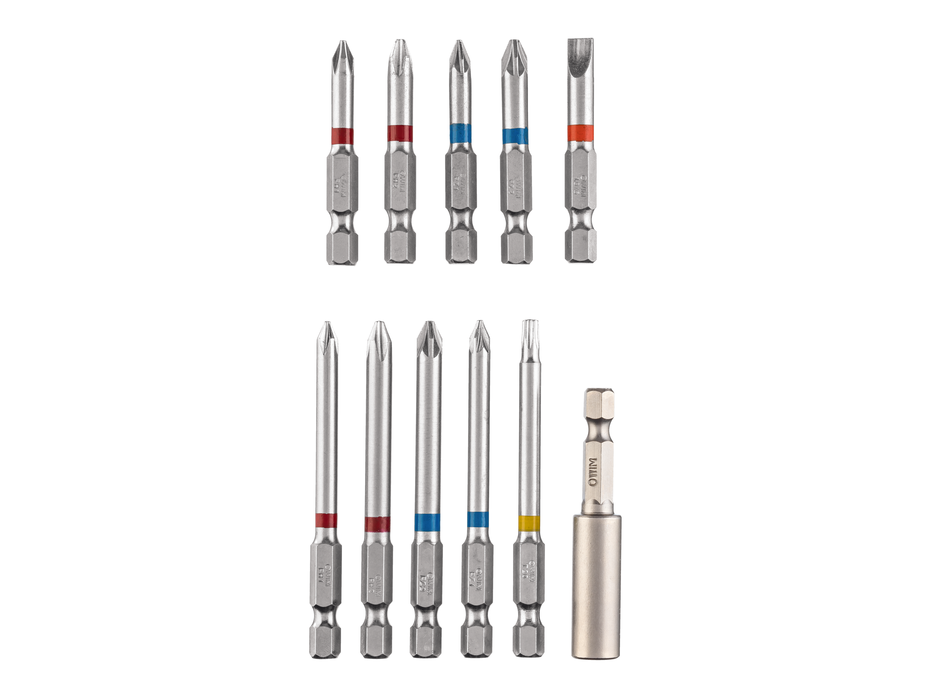 Parkside Zestaw 11 wierteł lub bitów Zestaw bitów skrętnych