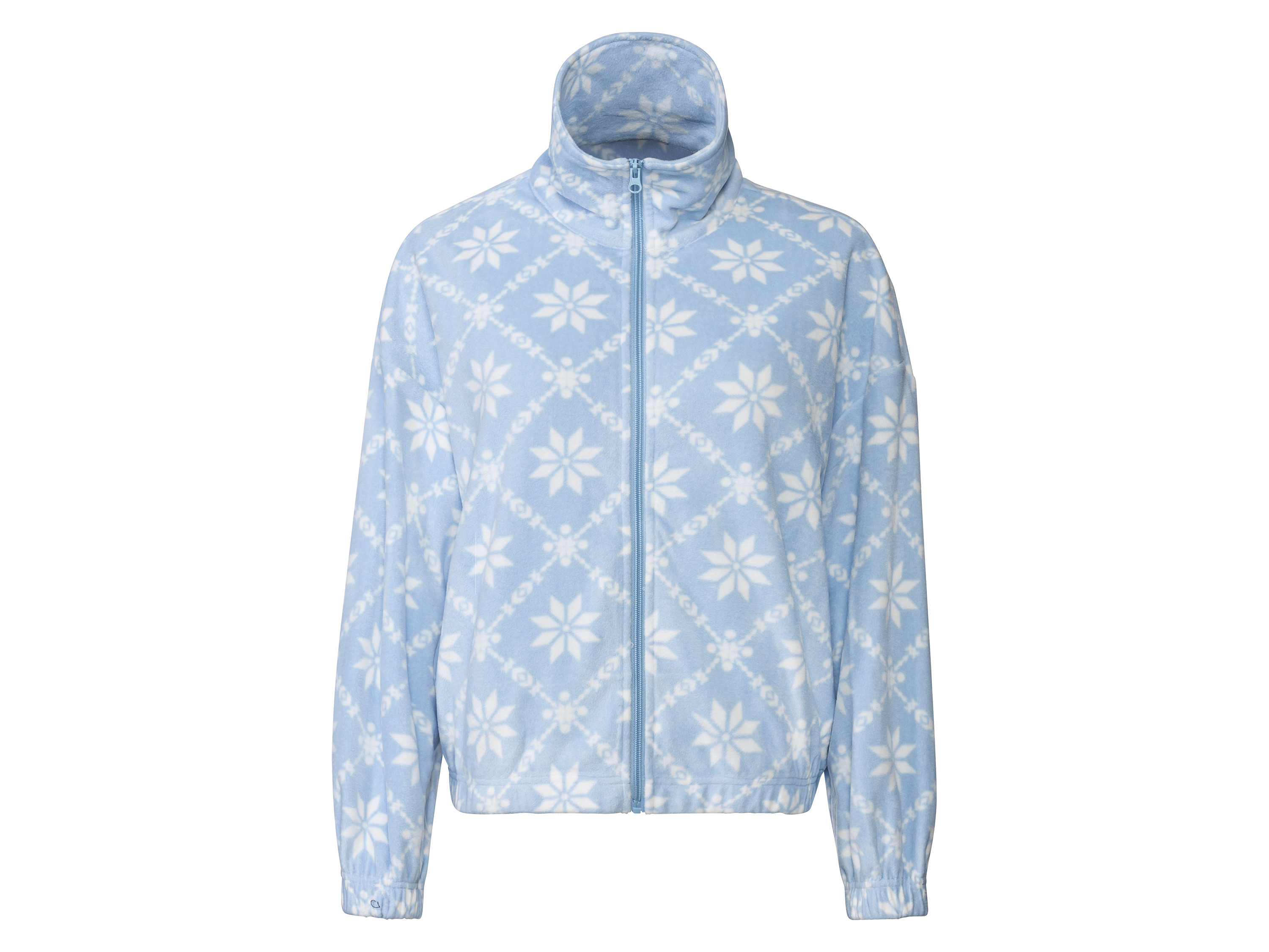 esmara Bluza polarowa damska Xl48/50, Niebieski/wzorzysty