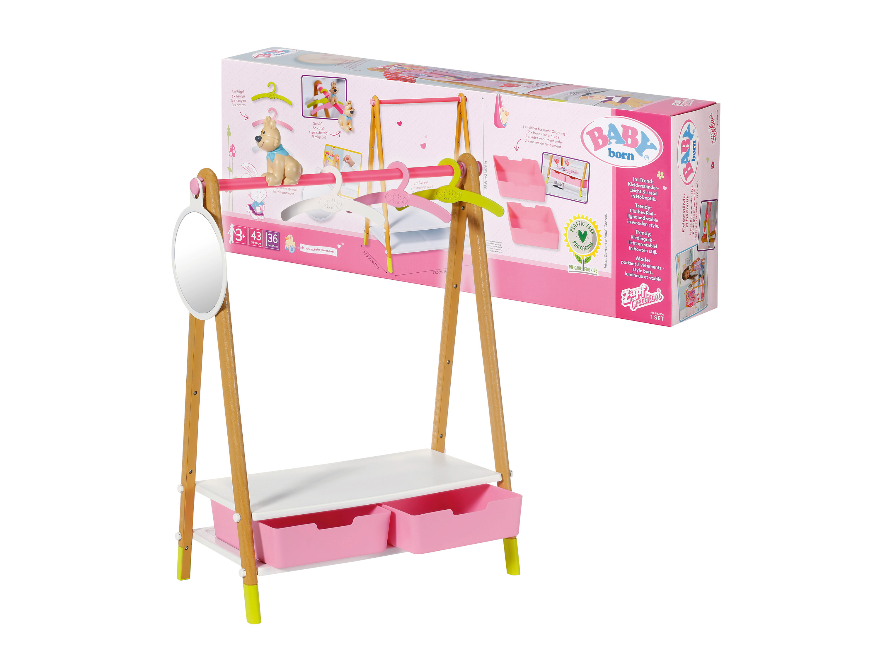 Wieszak na ubrania dla lalki Baby Born